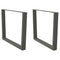 vidaXL Dining Table Legs V-Shape 2 pcs Anthracite 100x(72-73.3) cm Steel