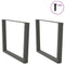 vidaXL Dining Table Legs V-Shape 2 pcs Anthracite 100x(72-73.3) cm Steel