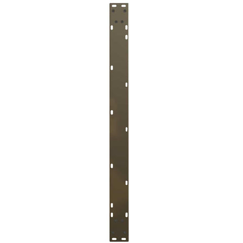 vidaXL Dining Table Legs V-Shape 2 pcs Natural Steel 100x(72-73.3) cm Steel