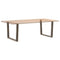 vidaXL Dining Table Legs V-Shape 2 pcs Natural Steel 100x(72-73.3) cm Steel