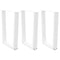 vidaXL Dining Table Legs V-Shape 3 pcs White 70x(72-73.3) cm Steel