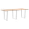vidaXL Dining Table Legs V-Shape 3 pcs White 70x(72-73.3) cm Steel