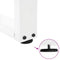vidaXL Dining Table Legs V-Shape 3 pcs White 70x(72-73.3) cm Steel