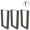 vidaXL Dining Table Legs V-Shape 3 pcs Anthracite 70x(72-73.3) cm Steel