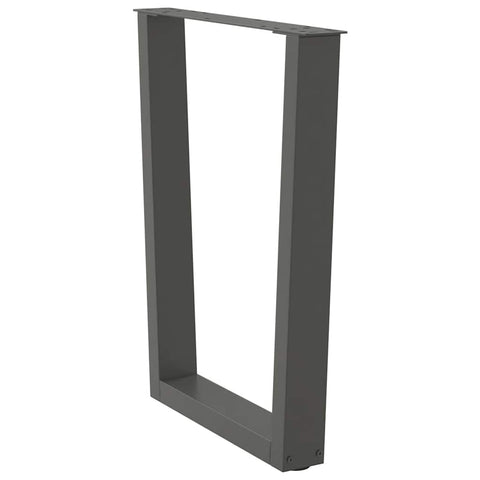 vidaXL Dining Table Legs V-Shape 3 pcs Anthracite 70x(72-73.3) cm Steel