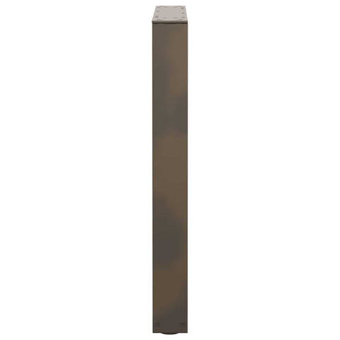vidaXL Dining Table Legs V-Shape 3 pcs Natural Steel 70x(72-73.3) cm Steel