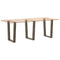 vidaXL Dining Table Legs V-Shape 3 pcs Natural Steel 70x(72-73.3) cm Steel