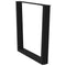 vidaXL Dining Table Legs V-Shape 3 pcs Black 80x(72-73.3) cm Steel