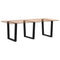 vidaXL Dining Table Legs V-Shape 3 pcs Black 80x(72-73.3) cm Steel