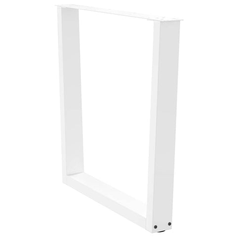 vidaXL Dining Table Legs V-Shape 3 pcs White 80x(72-73.3) cm Steel