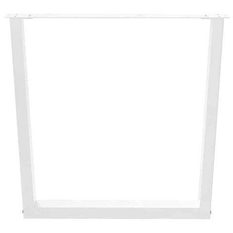 vidaXL Dining Table Legs V-Shape 3 pcs White 80x(72-73.3) cm Steel
