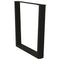 vidaXL Dining Table Legs V-Shape 3 pcs Black 90x(72-73.3) cm Steel