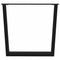 vidaXL Dining Table Legs V-Shape 3 pcs Black 90x(72-73.3) cm Steel