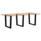 vidaXL Dining Table Legs V-Shape 3 pcs Black 90x(72-73.3) cm Steel
