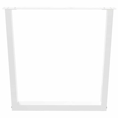 vidaXL Dining Table Legs V-Shape 3 pcs White 90x(72-73.3) cm Steel