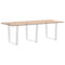 vidaXL Dining Table Legs V-Shape 3 pcs White 90x(72-73.3) cm Steel