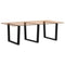 vidaXL Dining Table Legs V-Shape 3 pcs Black 100x(72-73.3) cm Steel