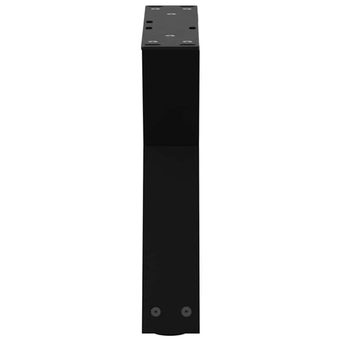 vidaXL Coffee Table Legs 2 pcs Black 30x(30-31.3) cm Steel