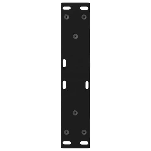 vidaXL Coffee Table Legs 2 pcs Black 30x(30-31.3) cm Steel