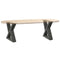 vidaXL Coffee Table Legs 2 pcs Anthracite 30x(30-31.3) cm Steel