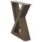 vidaXL Coffee Table Legs 2 pcs Natural Steel 30x(30-31.3) cm Steel