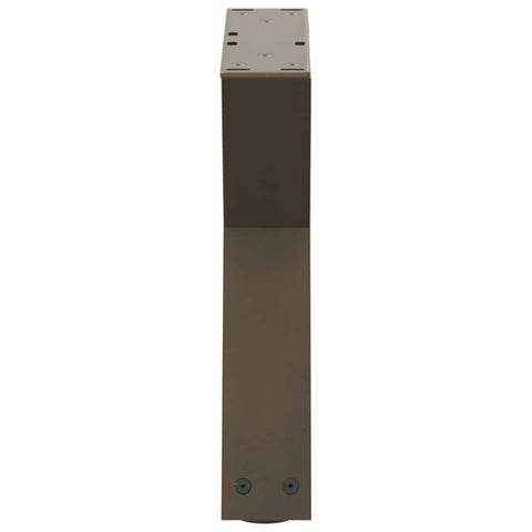 vidaXL Coffee Table Legs 2 pcs Natural Steel 30x(30-31.3) cm Steel