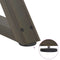 vidaXL Coffee Table Legs 2 pcs Natural Steel 30x(30-31.3) cm Steel