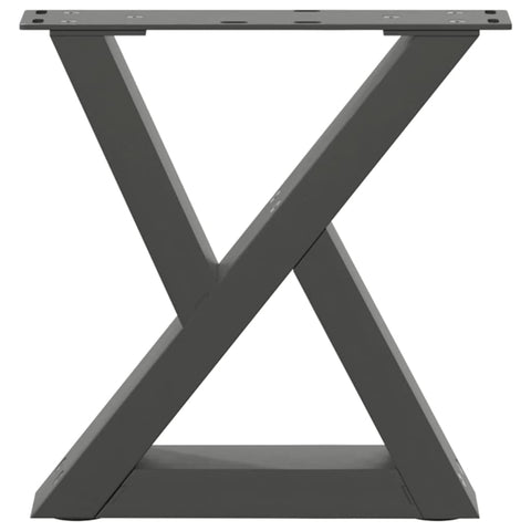 vidaXL Coffee Table Legs 2 pcs Anthracite 40x(30-31.3) cm Steel