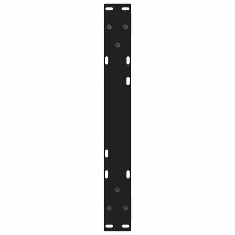 vidaXL Coffee Table Legs 2 pcs Black 50x(30-31.3) cm Steel