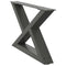 vidaXL Coffee Table Legs 2 pcs Anthracite 50x(30-31.3) cm Steel
