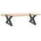 vidaXL Coffee Table Legs 2 pcs Anthracite 50x(30-31.3) cm Steel