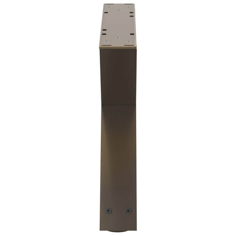 vidaXL Coffee Table Legs 2 pcs Natural Steel 50x(30-31.3) cm Steel
