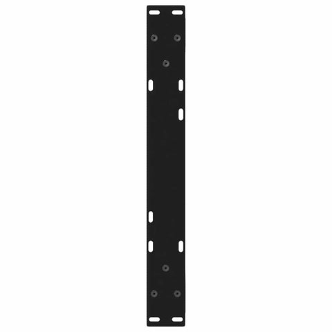 vidaXL Coffee Table Legs 2 pcs Black 60x(30-31.3) cm Steel