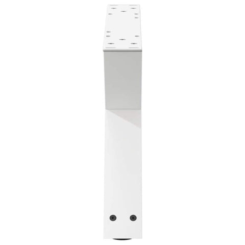 vidaXL Coffee Table Legs 2 pcs White 60x(30-31.3) cm Steel