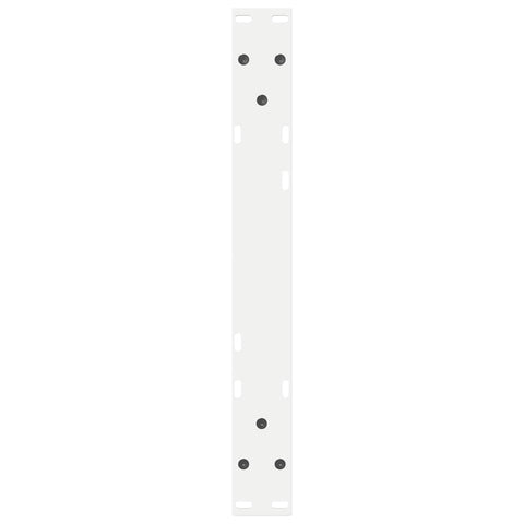 vidaXL Coffee Table Legs 2 pcs White 60x(30-31.3) cm Steel