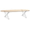 vidaXL Coffee Table Legs 2 pcs White 60x(30-31.3) cm Steel