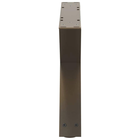 vidaXL Coffee Table Legs 2 pcs Natural Steel 60x(30-31.3) cm Steel
