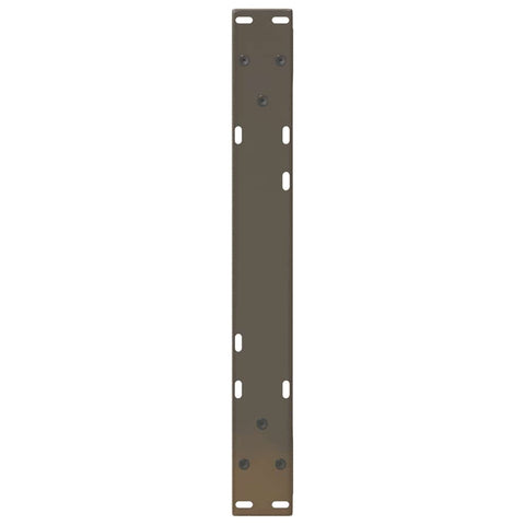 vidaXL Coffee Table Legs 2 pcs Natural Steel 60x(30-31.3) cm Steel