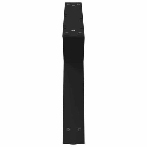 vidaXL Coffee Table Legs 2 pcs Black 70x(30-31.3) cm Steel
