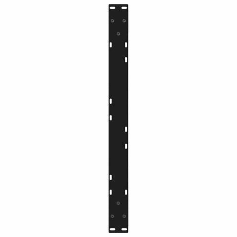 vidaXL Coffee Table Legs 2 pcs Black 70x(30-31.3) cm Steel