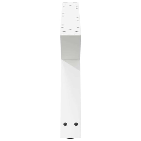 vidaXL Coffee Table Legs 2 pcs White 70x(30-31.3) cm Steel