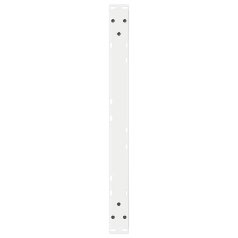 vidaXL Coffee Table Legs 2 pcs White 70x(30-31.3) cm Steel
