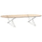 vidaXL Coffee Table Legs 2 pcs White 70x(30-31.3) cm Steel