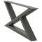 vidaXL Coffee Table Legs 2 pcs Anthracite 70x(30-31.3) cm Steel