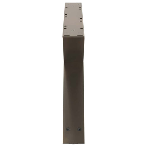 vidaXL Coffee Table Legs 2 pcs Natural Steel 70x(30-31.3) cm Steel