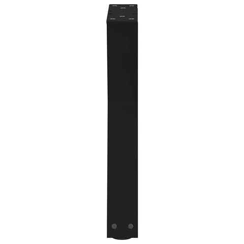 vidaXL Coffee Table Legs 2 pcs Black 28x(42-43.3) cm Steel