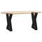vidaXL Coffee Table Legs 2 pcs Black 28x(42-43.3) cm Steel