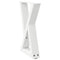 vidaXL Coffee Table Legs 2 pcs White 38x(42-43.3) cm Steel