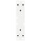 vidaXL Coffee Table Legs 2 pcs White 38x(42-43.3) cm Steel