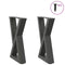 vidaXL Coffee Table Legs 2 pcs Anthracite 38x(42-43.3) cm Steel